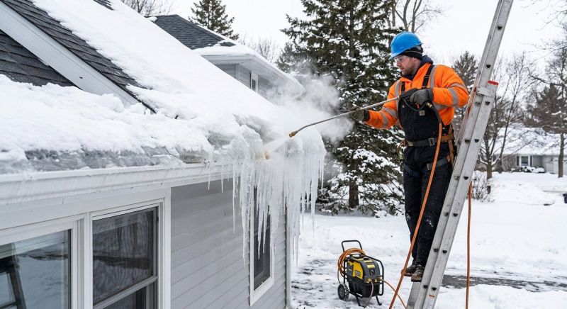 Roof Ice Dam Removal in Redmond, WA