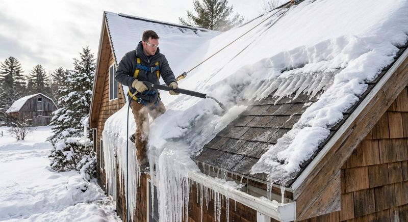 Roof Ice Dam Removal in Puyallup, WA